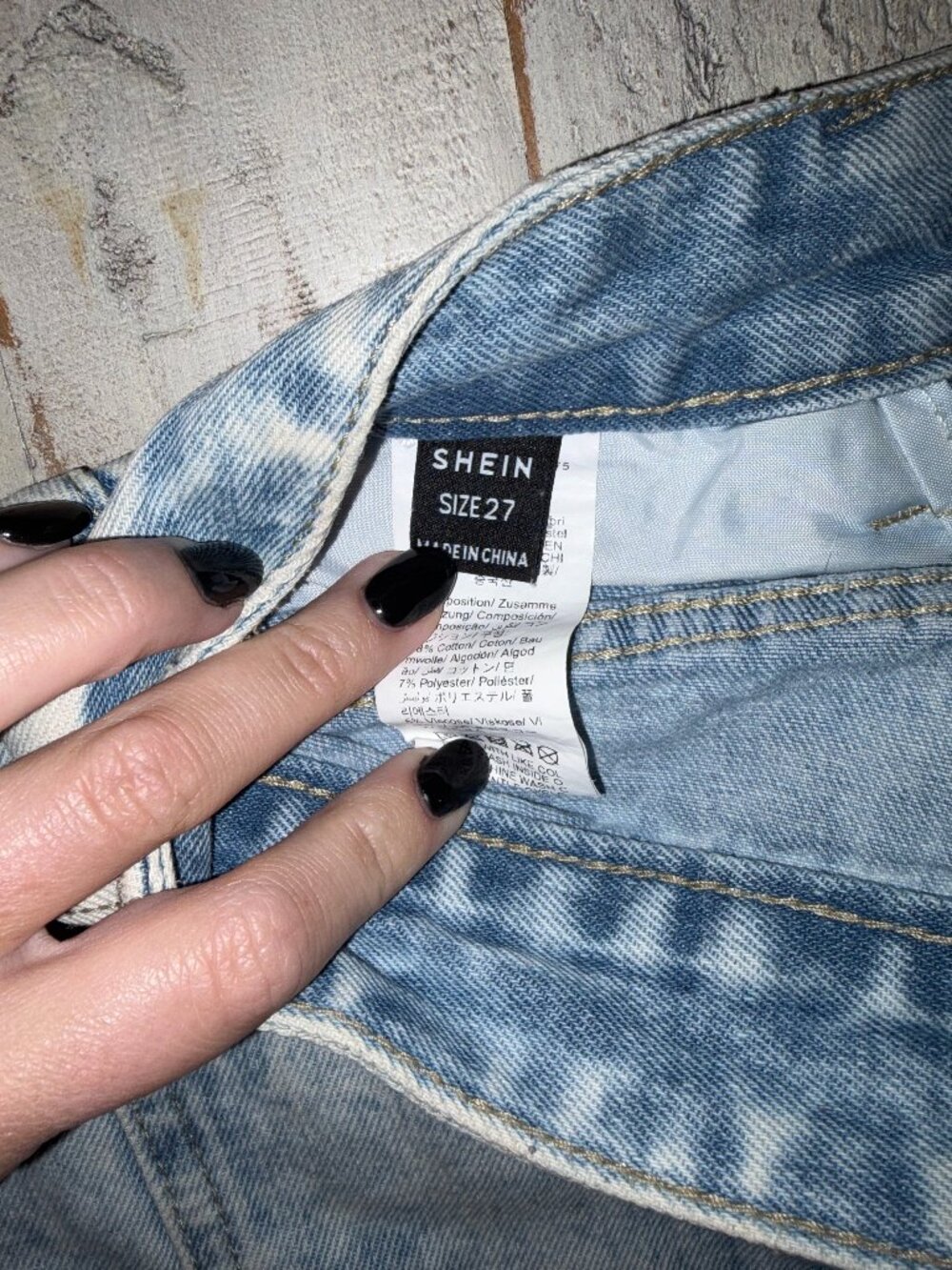 Distressed Denim Shorts - Picture 6 of 6